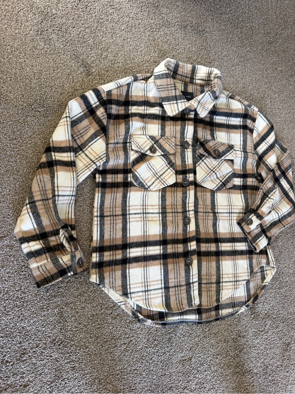 Love Tree Oversized Plaid Shacket - Picture 4 of 8